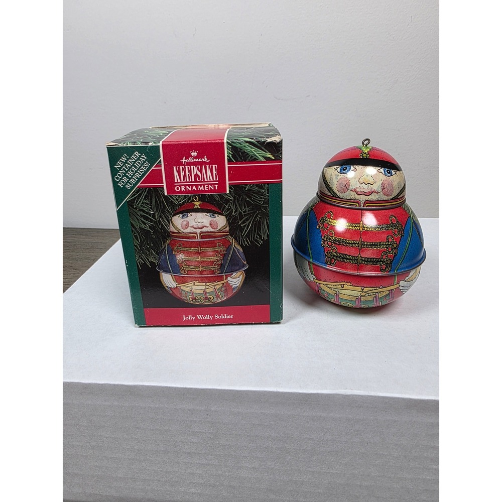 Jolly Wolly Solider - 1991 Hallmark Keepsake Ornament Pressed Metal Container
